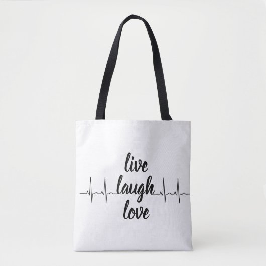 Een simpele witte tas met motivatie (Voorkant)