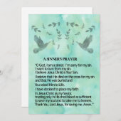 Een Sinnersgebed Feestdagenkaart (Voorkant / Achterkant)