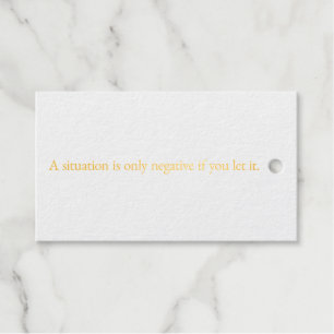Een situatie Folie Gift Label