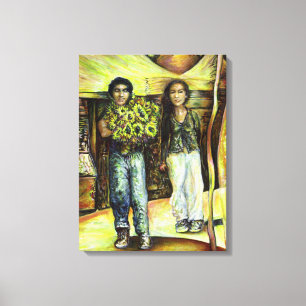 Een Sixtijnse Chape I fase van een ChaIenge Canvas Afdruk