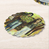 Een Sixtijnse Chape I fase van een ChaInge Paper C Kartonnen Onderzetters (Gekanteld)