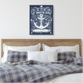 Een Skill Sailor Canvas Afdruk (Insitu (Slaapkamer))