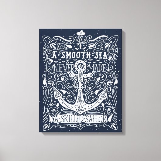 Een Skill Sailor Canvas Afdruk (Voorkant)
