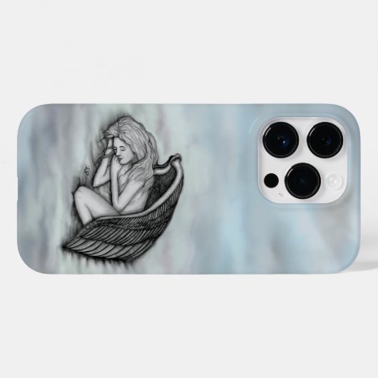 Een slaapengel op hemelwolken Case-Mate iPhone case (Achterkant (horizontaal))