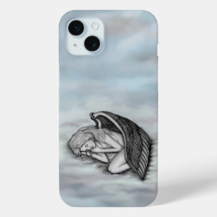 Een slaapengel op hemelwolken iPhone 15 mini hoesje