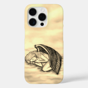 Een slaapengel op hemelwolken iPhone 16 pro hoesje