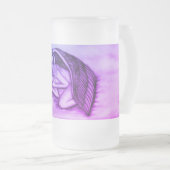 Een slaapengel op hemelwolken matglas bierpul (Voorkant rechts)