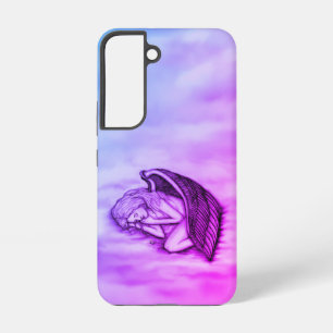 Een slaapengel op hemelwolken samsung galaxy hoesje
