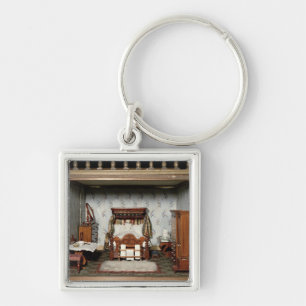 Een slaapkamer in 'Mrs Bryant's Pleasure', c.1860 Sleutelhanger