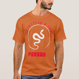 Een slangenpersoon White Snake Snake Art T T-shirt