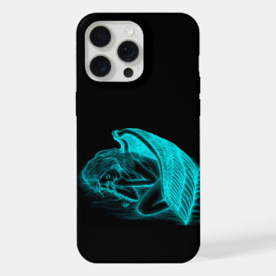 Een slapende engel in zwart en groen ontwerp iPhone 15 pro max hoesje