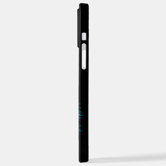 Een slapende engel in zwart en groen ontwerp iPhone hoesje (Linkerkant)