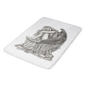 Een slapende engel op de Stone Badmat (Gekanteld)