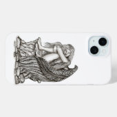 Een slapende engel op de Stone Case-Mate iPhone Case (Achterkant (horizontaal))