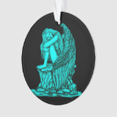 Een slapende engel op de Stone Ornament (voorkant)