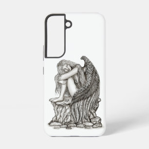 Een slapende engel op de Stone Samsung Galaxy Hoesje