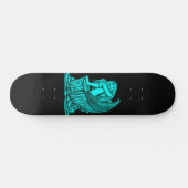 Een slapende engel op de Stone Skateboard (Horizontaal)