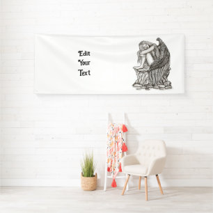 Een slapende engel op de Stone Spandoek