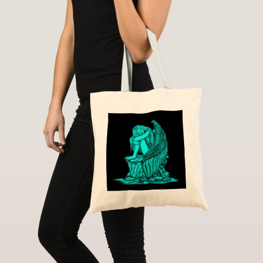 Een slapende engel op de Stone Tote Bag (Voorkant (product))