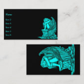 Een slapende engel op de Stone Visitekaartje (Voorkant / Achterkant)