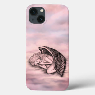 Een slapende engel op de wolken van de hemel iPhone 13 hoesje