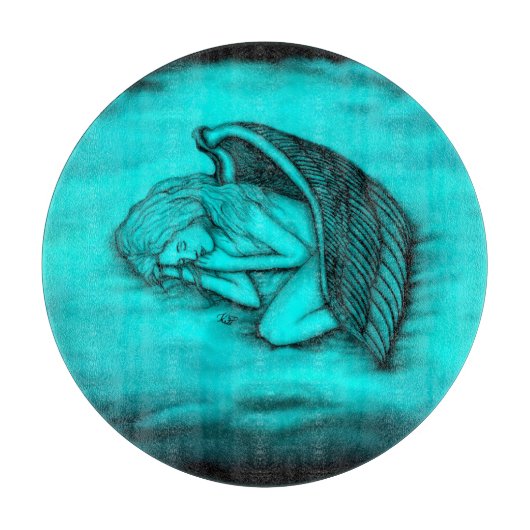 Een slapende engel snijplank (Voorkant)