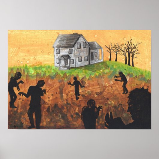 Een slechte benadering Zombie + Boerderij House Po Poster (Voorkant)