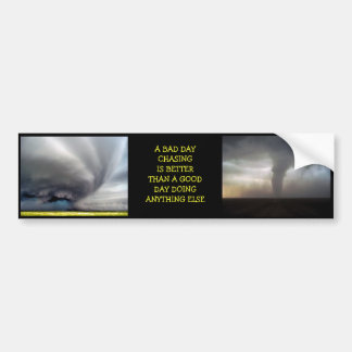 Een slechte dag achternachting... bumpersticker