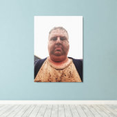 Een slechte dag hebben canvas afdruk (Insitu (Houten vloer))