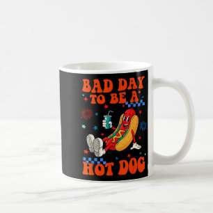 Een slechte dag om een hotdog te zijn grappige hot koffiemok