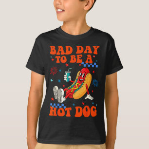 Een slechte dag om een hotdog te zijn grappige hot t-shirt
