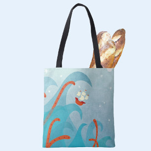 Een slechte dag voor zeelieden Nautical Seascape Draagtas