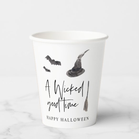 Een slechte tijd | Happy Halloween Papieren Bekers (Voorkant)