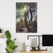 Een slechte wandeling bij Halloween. Poster (Thuiskantoor)