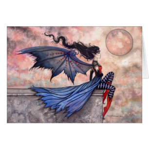 Een slechte wind gotische fee vampier Kaart
