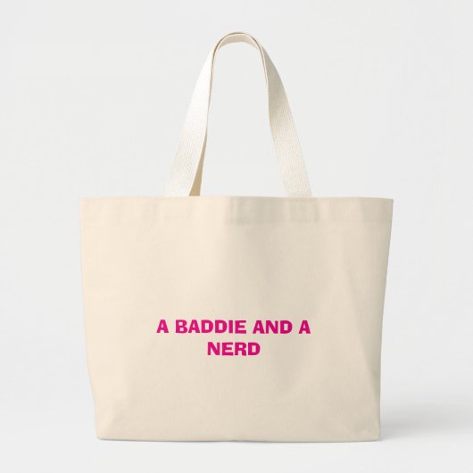 Een slechterik en een nerd Tas (Voorkant)