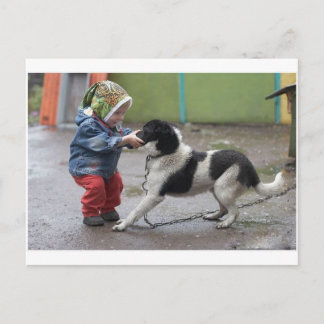 Een sleeplijn heeft Mijn Neus Briefkaart