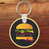 Een Sleutelhanger met een gematigde vetstof oversl (Voorkant)