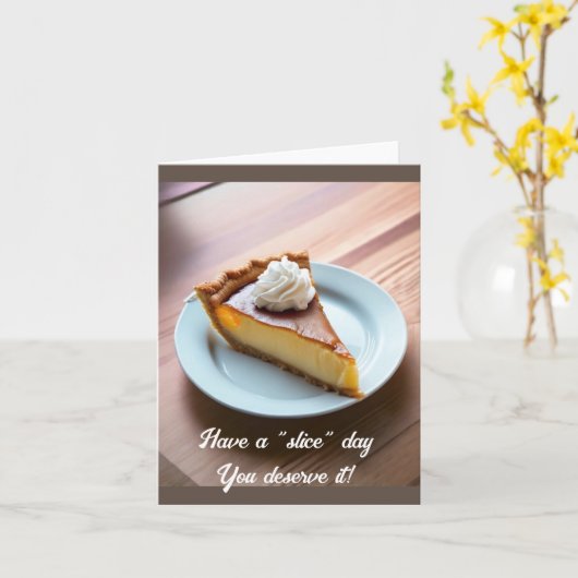 Een "slice"-dag hebben - Leeg binnen Kaart (Gele Bloem)