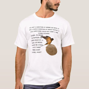 Een Slim met een kokosnoot. T-shirt