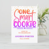 Een Slimme Cookie Afstudeerfeest Kaart (Staand voorkant)