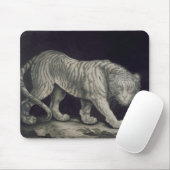 Een slingertijger (potlood op papier) muismat (Met muis)