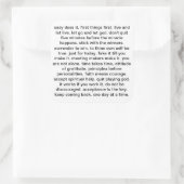 Een slogan sticker (Tas)