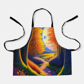 Een smal pad tussen dikke heggen Sierkussen Schort (Voorkant)