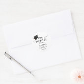 Eén smart cookie afstudeerfeest ronde sticker (Envelop)