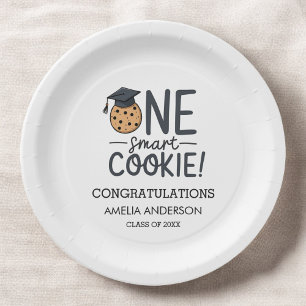 Een Smart Cookie Afstuderen Klasse van Papieren Bordje