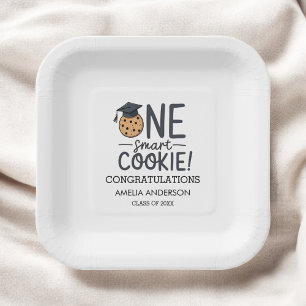Een Smart Cookie Afstuderen Klasse van Papieren Bordje
