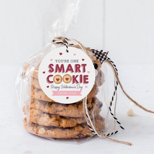 Eén Smart Cookie Classroom-Valentijnsdag Bedankjes Labels