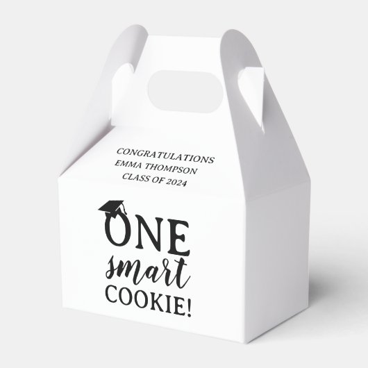 Een Smart Cookie Klasse van 2024 Afstuderen Bedankdoosjes (Voorkant Zijde)