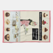 Een snack of een snack.  Funny Theedoek (Horizontaal)